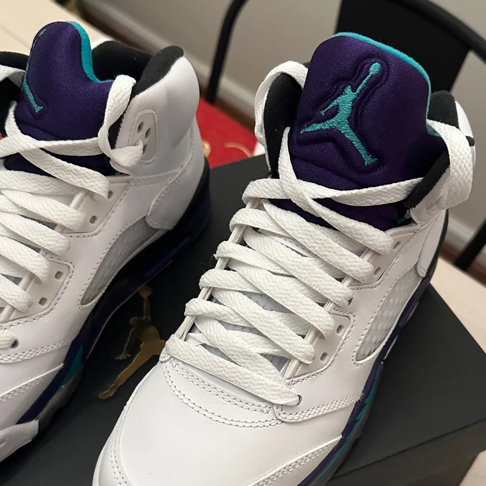 Jordan Retro 5 Grape Brand New Size 4.5Y/6W
